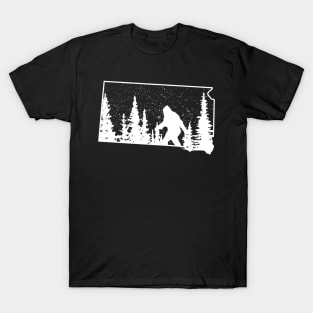 South Dakota Bigfoot Gift T-Shirt